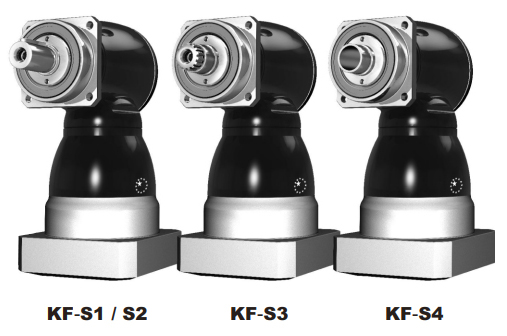 Высокоточные конические редукторы Apex со спиральным зубчатым зацеплением KF-S1, KF-S2, KF-S3, KF-S4