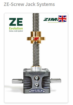 Каталог ZIMM ZE-Evolution серия промышленных винтовых домкратов