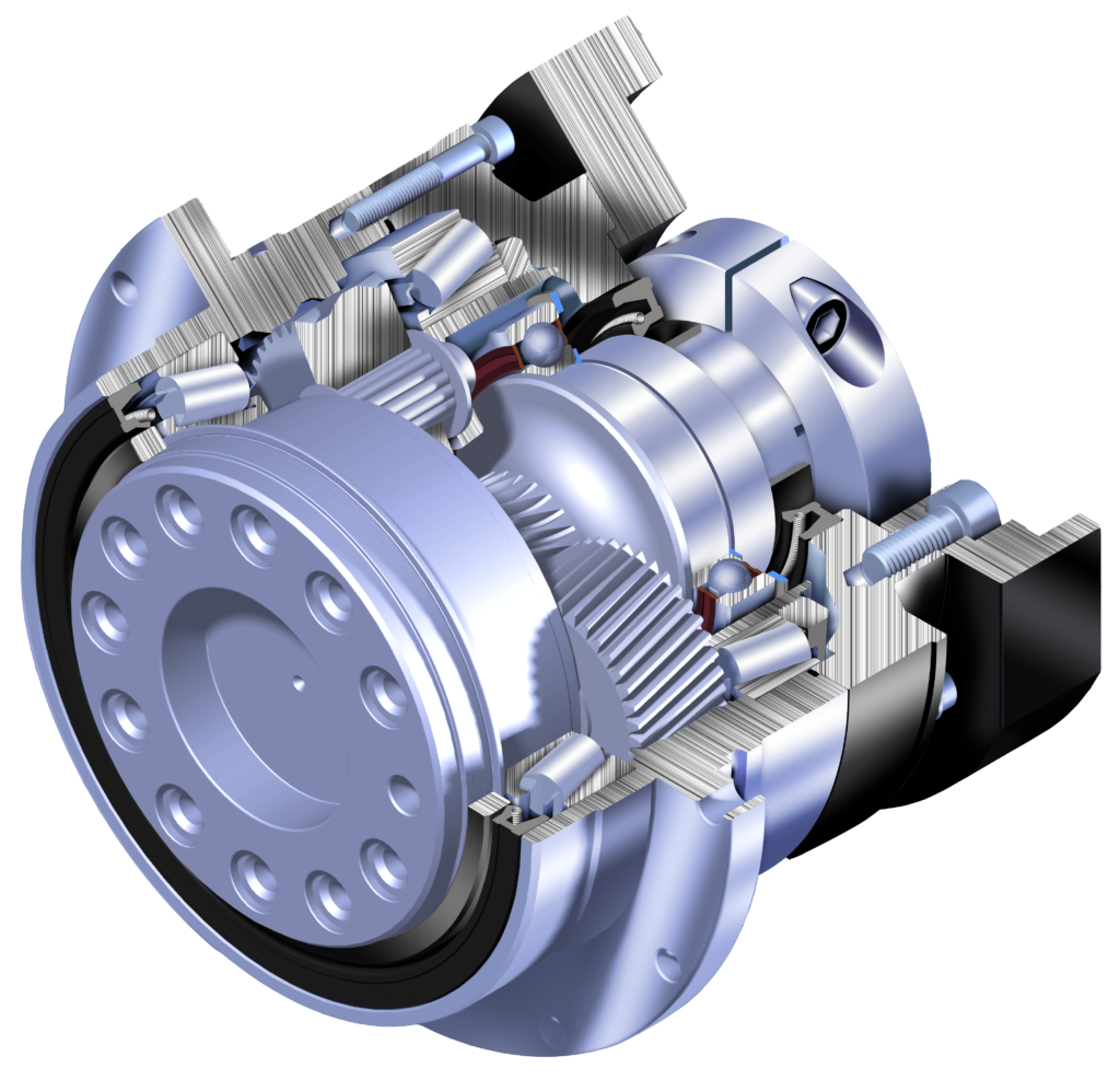 Планетарный редуктор APEX в разрезе
